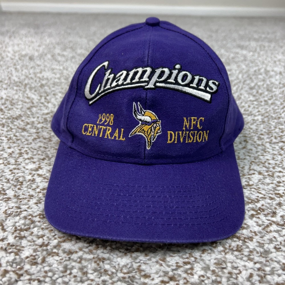 Vintage Minnesota Vikings Hat Cap Snap Back Mens One Size NFL Football Logo 7